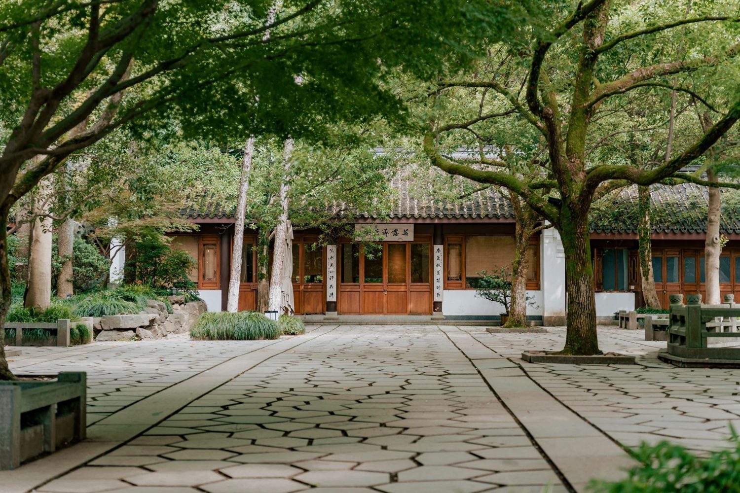 Designed garden from the plan
